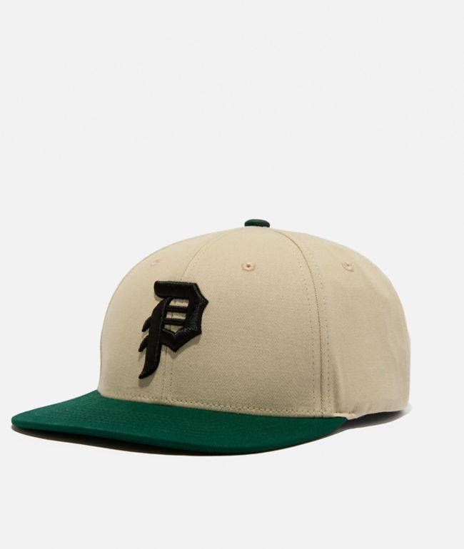 Primitive Dirty P Grey & Green Snapback Hat - Primitive
