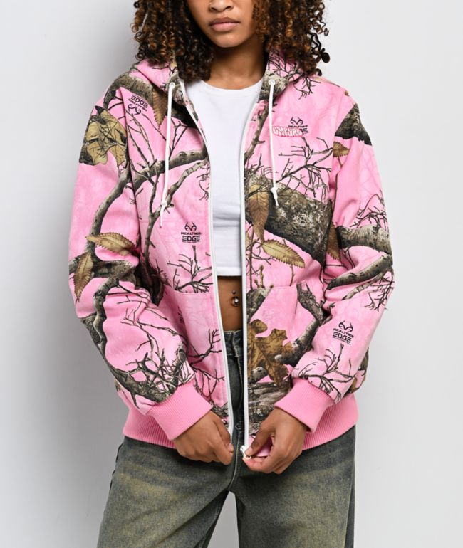 Empyre x Realtree Pink Camo Hooded Canvas Jacket - Empyre