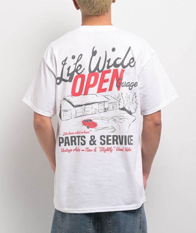 Car Service&KOWGA Lサイズ　Graphic Tee women's casual t shirt vibrant pink racing car graphic print