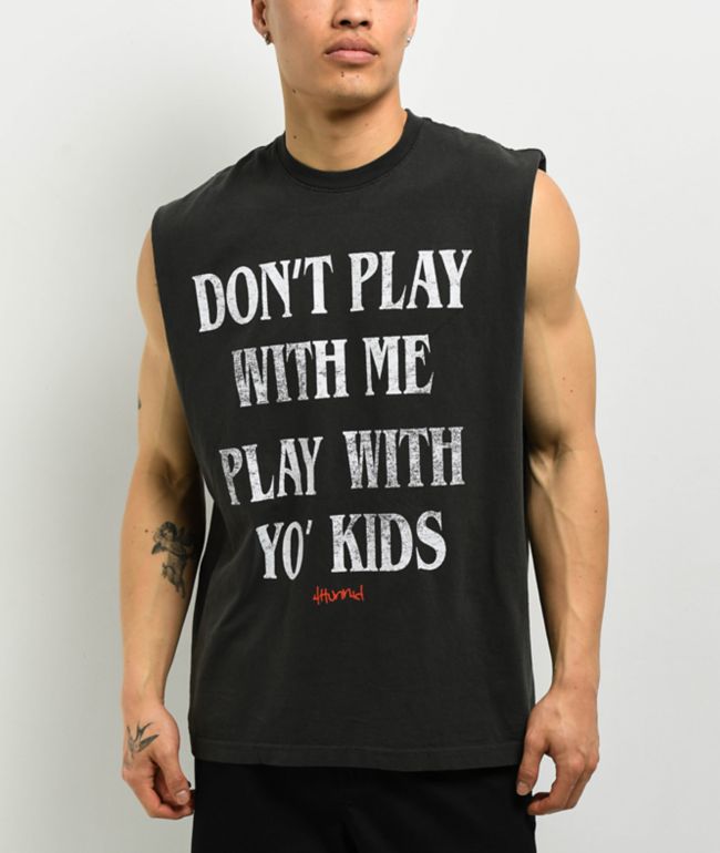 4Hunnid Play Vintage Black Tank Top - 4hunnid