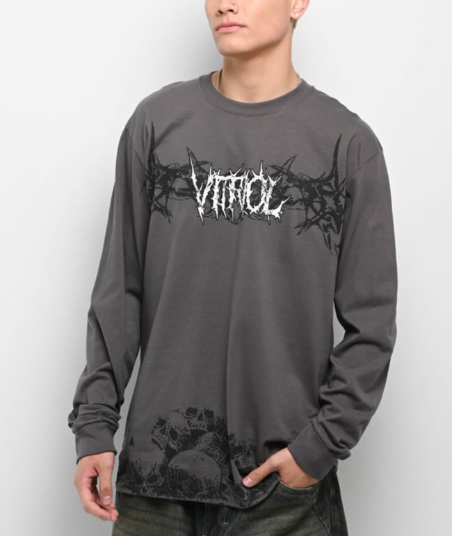 Vitriol Layered AF II Charcoal Long Sleeve T-Shirt - Vitriol