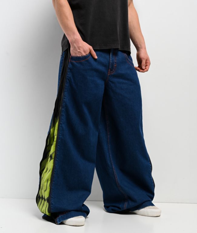 A.LAB Mega Zip Reboot Dark Blue Jeans - A.LAB