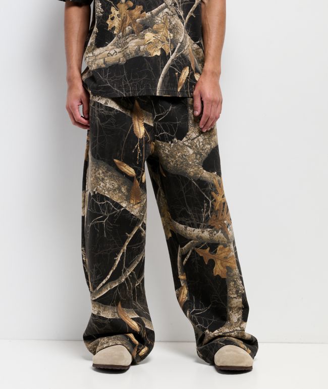 Empyre x Realtree Edge Black Camo Baggy Sweatpants - Empyre