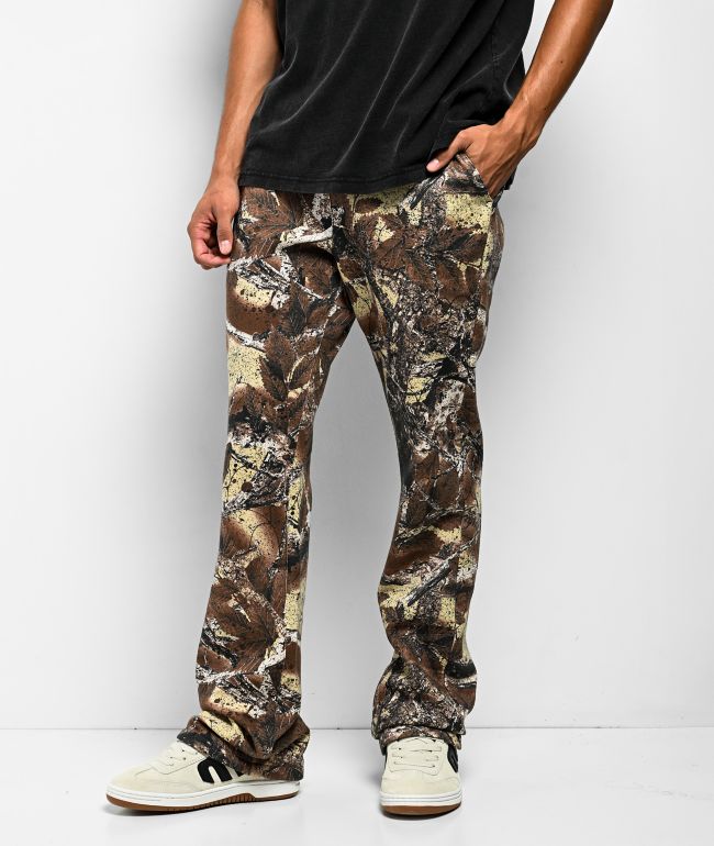 Ninth Hall Stacked Camo Flare Sweatpants - Ninth Hall