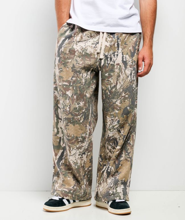 Ninth Hall Leafy Camo Baggy Fleece Sweatpants - Ninth Hall