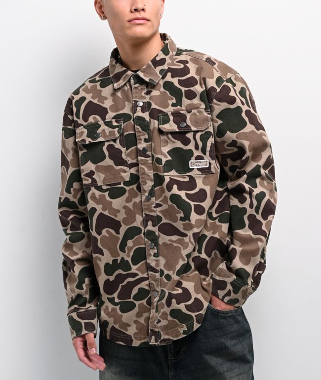 Empyre Overshirt Duck Camo Long Sleeve Work Shirt - Empyre