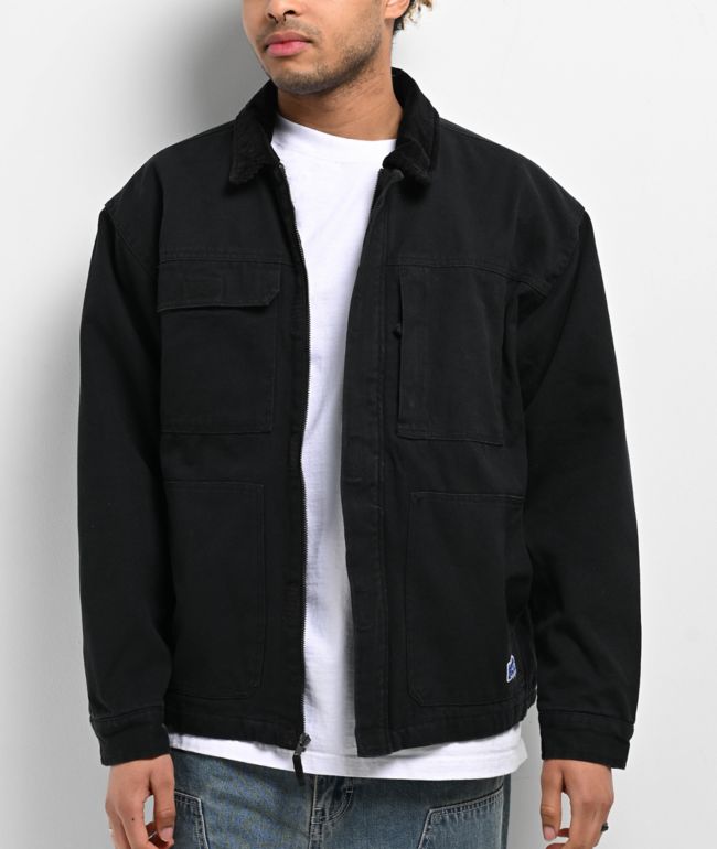 Empyre Grind Chore Black Canvas Jacket - Empyre