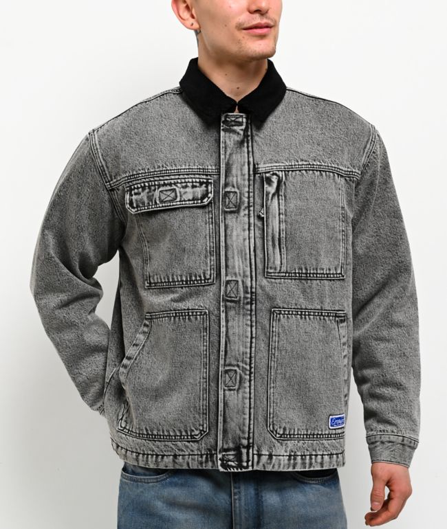 Empyre Grind Chore Grey Denim Jacket - Empyre