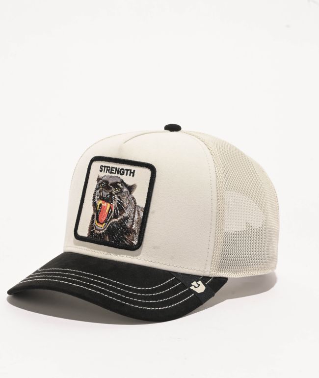 Goorin Bros. Strength Panther White & Black Trucker Hat - Goorin Bros.