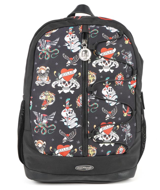 Ed Hardy Jesse Black Backpack | Zumiez