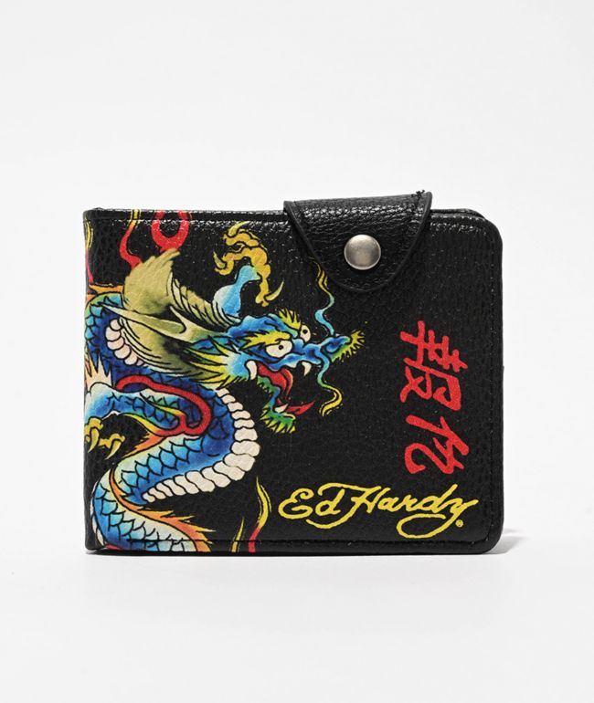 Ed Hardy Dragon Bifold Wallet - Ed Hardy