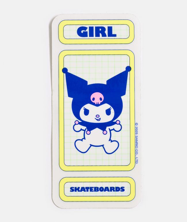 Girl x Hello Kitty and Friends Kuromi Rainbow Sticker - Girl