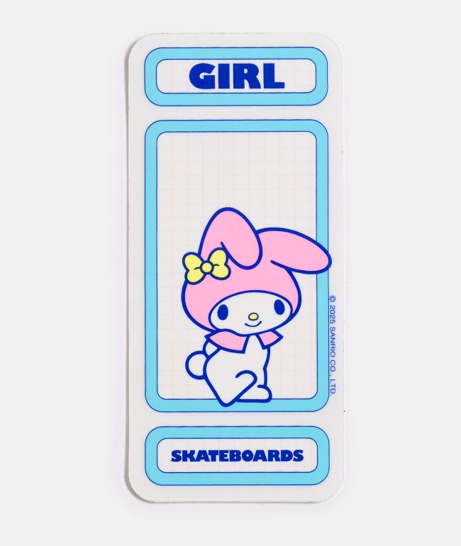 Girl x Hello Kitty and Friends My Melody Rainbow Sticker - Girl