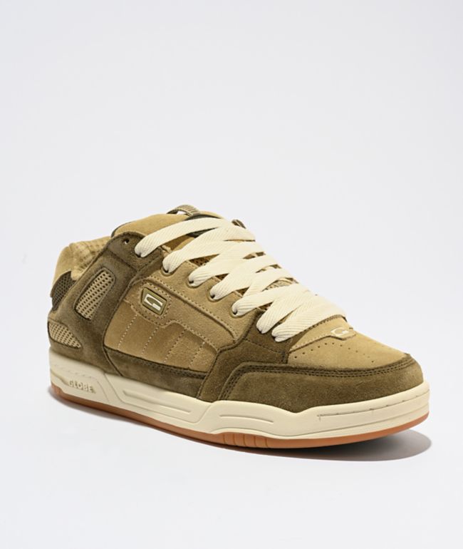 Globe Mullen Tilt Prime Olive & Sand Skate Shoes - Globe