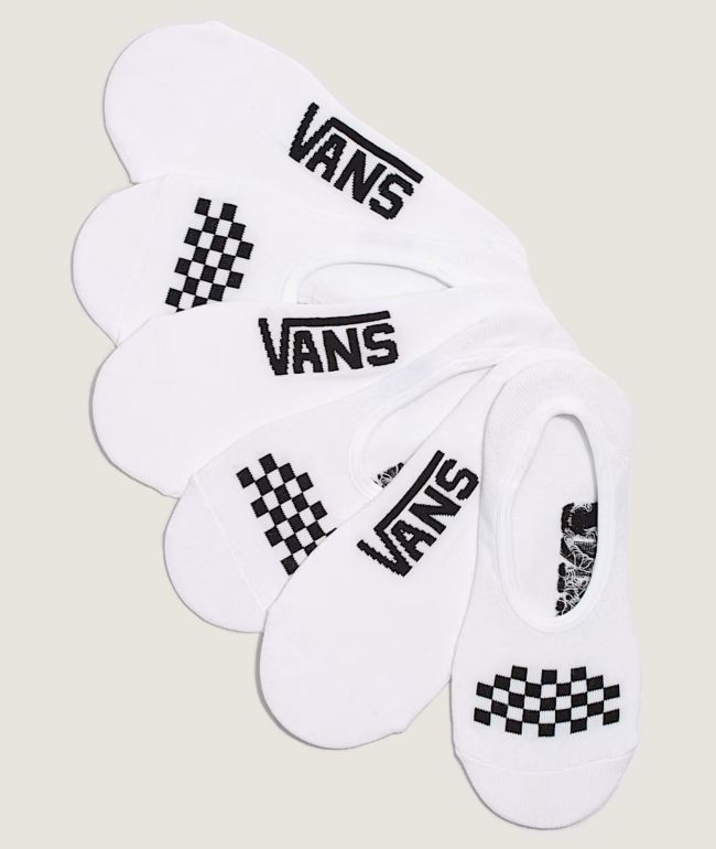 Vans Classic Canoodle White 3 Pack No Show Socks - Vans
