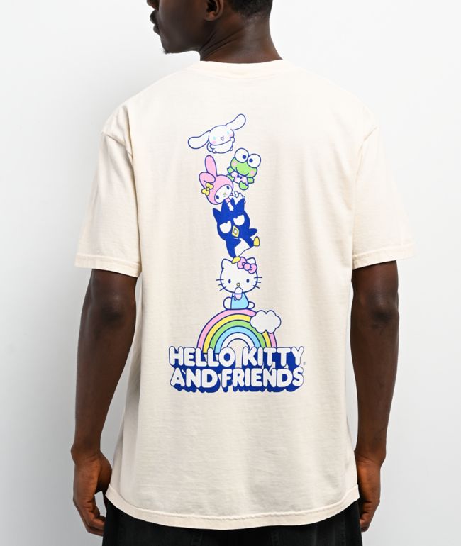Girl x Hello Kitty and Friends Rainbow Cream T-Shirt - Girl