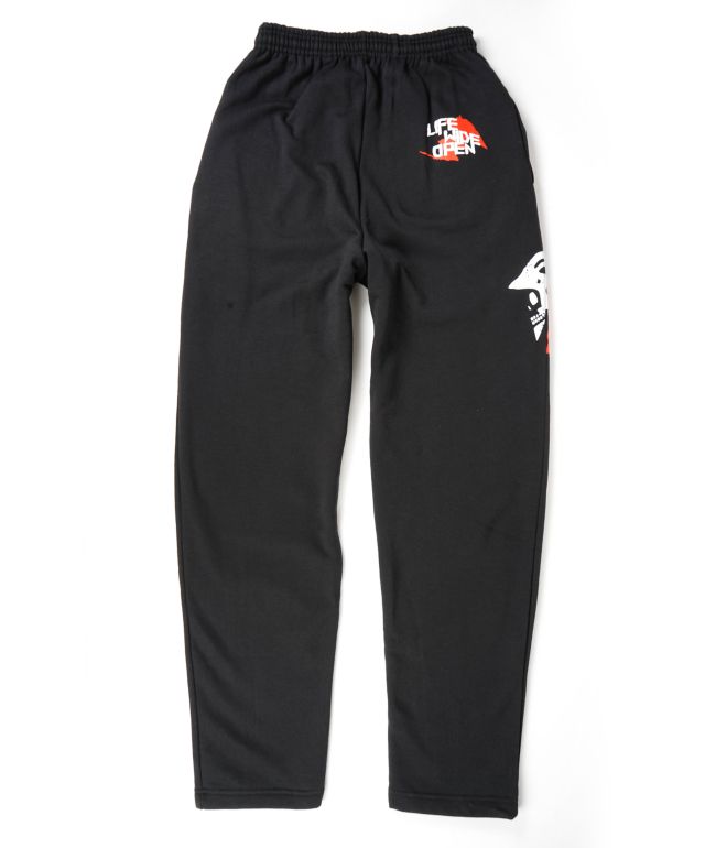 CboysTV 2 Face Bolted Black Sweatpants - CboysTV