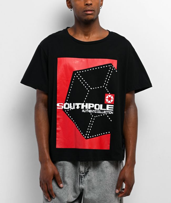 Southpole 125 Navy Boxy Crop T-Shirt | Zumiez