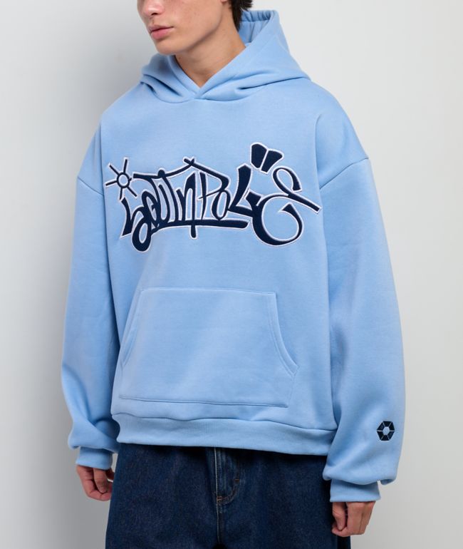 Southpole Tag Light Blue Hoodie - Southpole