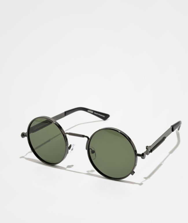 Petals and Peacocks Full Circle Matcha Sunglasses - Petals and Peacocks