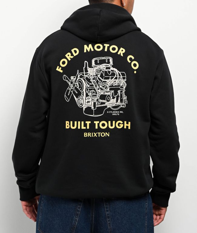 Brixton x Ford Built Tough Black Hoodie - Brixton