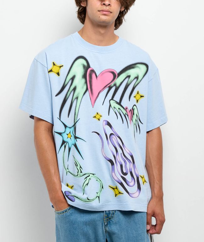 A.LAB Airbrush Blue T-Shirt - A.LAB