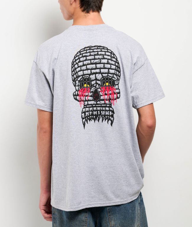 Creature Doom Skull Grey T-Shirt - Creature
