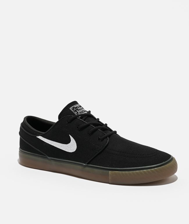 Nike SB Zoom Janoski OG+ Black & White Skate Shoes | Zumiez
