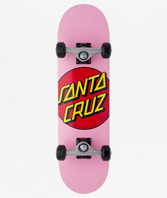 Santa Cruz Classic Dot 7.5" Pink Micro Skateboard Complete - Santa Cruz Skate