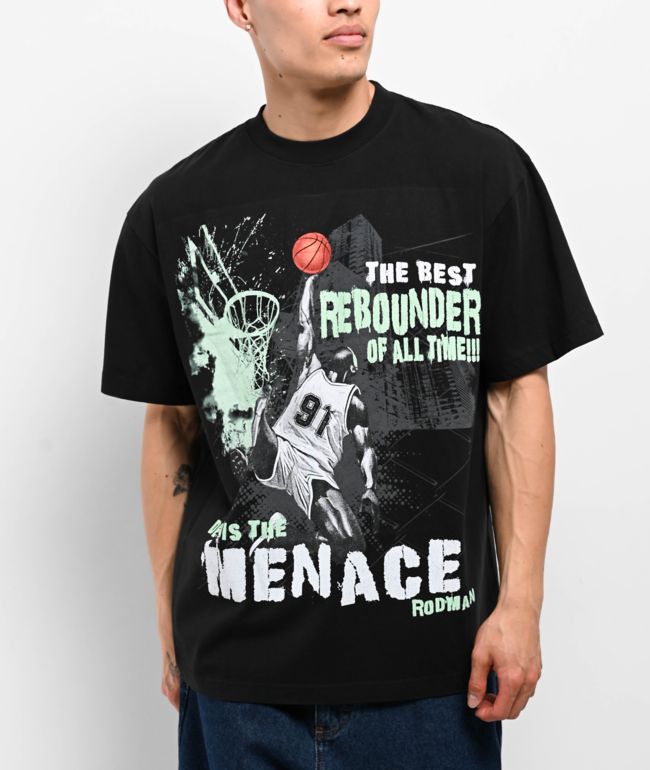 Rodman Apparel Rebound Menace Black T-Shirt - Rodman