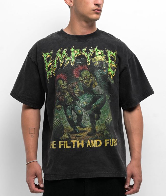 Empyre Swamp Mosh Black Wash T-Shirt - Empyre