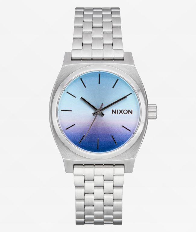 Nixon Medium Time Teller Silver & Dusk Analog Watch - Nixon Watches