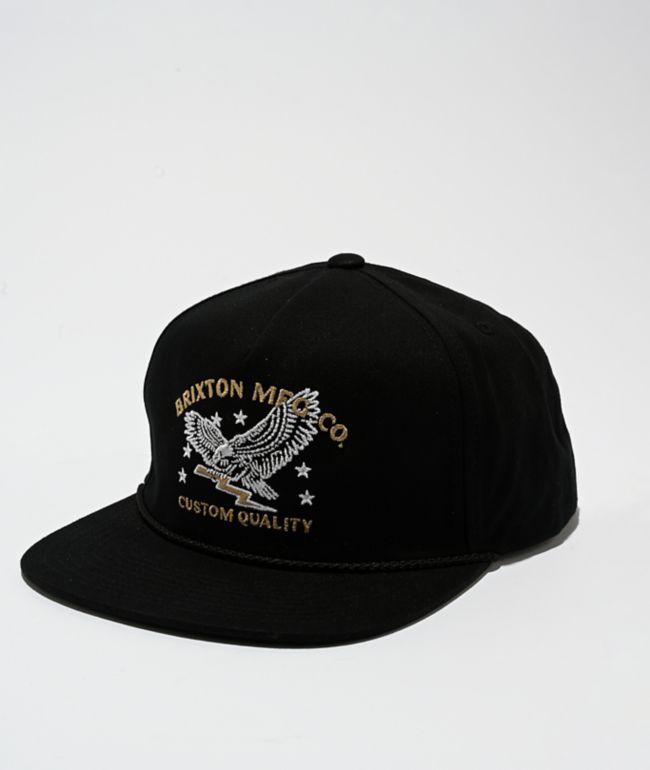 Brixton Lamont Black Snapback Hat - Brixton