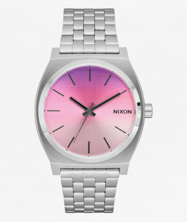 Nixon Time Teller Silver & Dawn Analog Watch - Nixon Watches