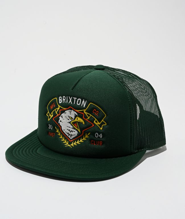 Brixton Ruckett Dark Green Trucker Hat - Brixton