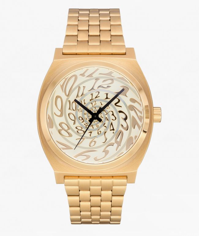Nixon Time Teller Dim Gold & Vintage White Analog Watch - Nixon Watches