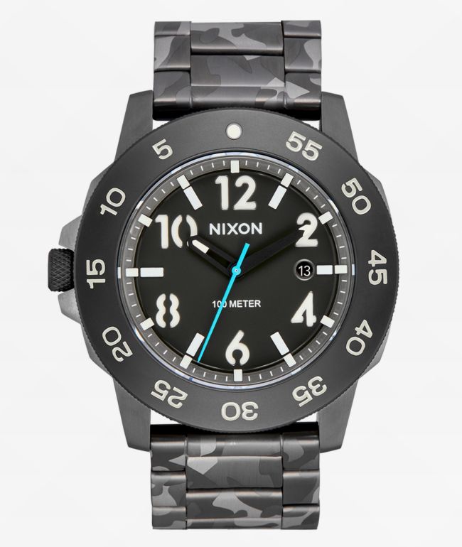 Nixon Smyth 44 Camo & Green Analog Watch - Nixon Watches