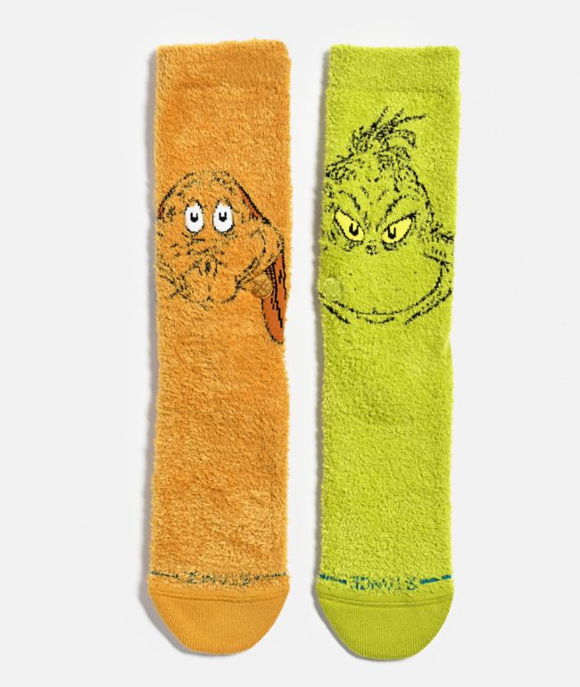 Stance x The Grinch & Max Fuzzy Crew Socks - Stance