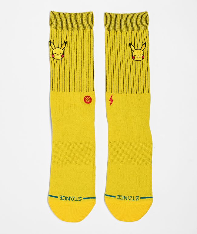 Stance x Pokemon Pikachu Yellow Crew Socks - Stance