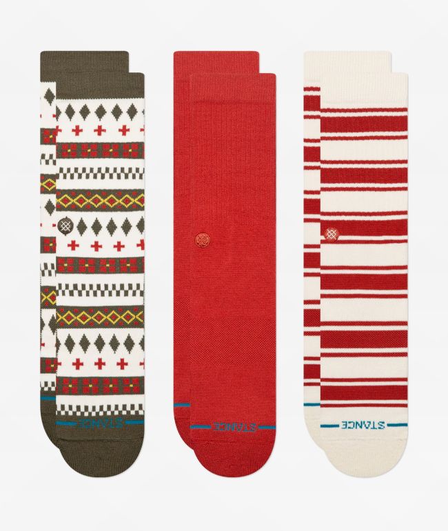 Stance Cabin Days 3 Pack Crew Socks - Stance