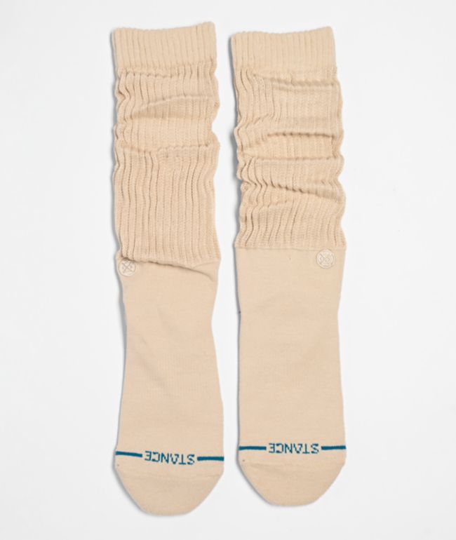 Stance Icon Natural Slouch Crew Socks - Stance