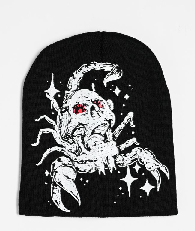 A Lost Cause Scorpio Black Skully Beanie - A Lost Cause