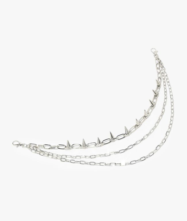 Ella Shea Spike Silver Pocket Chain - Ella Shea
