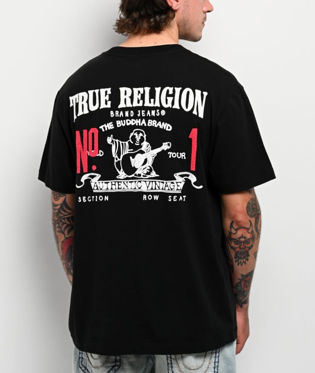 True Religion No.1 Black T-Shirt - True Religion
