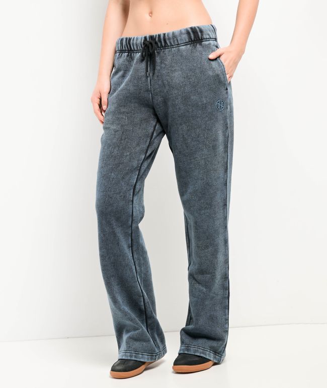 Ninth Hall Fundamentals Mellie Blue Fog Wash Relaxed Sweatpants - Ninth Hall Fundamentals
