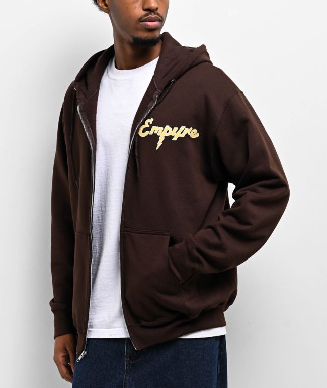 Empyre Sidebar Chocolate Zip Hoodie - Empyre