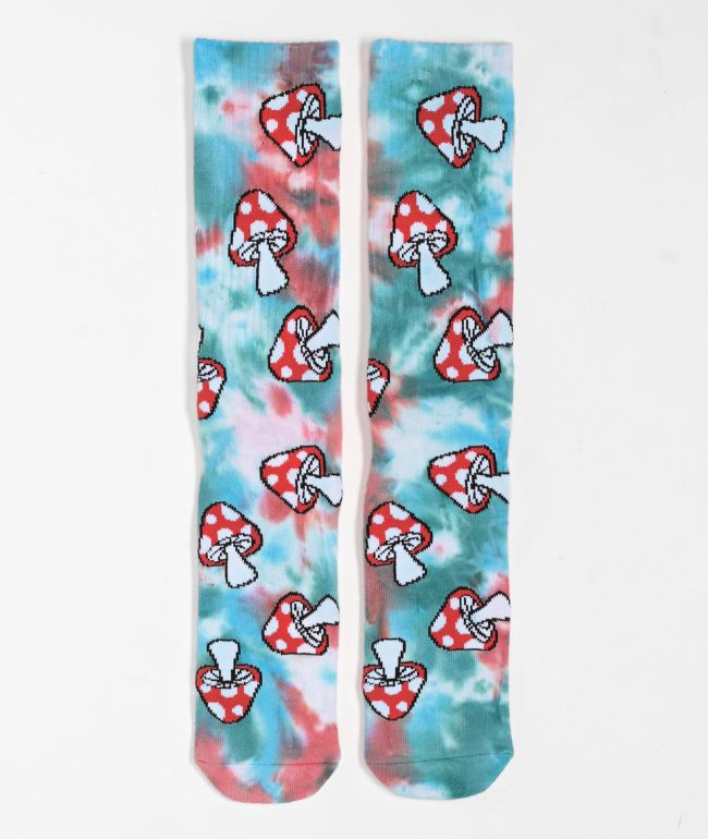 HUF Microdose Blue Tie Dye Crew Socks - HUF