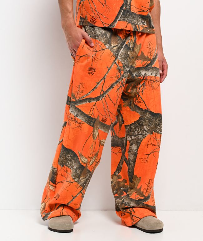 Empyre x Realtree Edge Orange Camo Baggy Sweatpants - Empyre