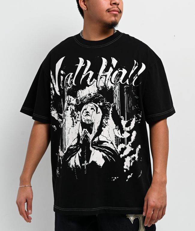 Ninth Hall Prayers Glow In The Dark Black T-Shirt - Ninth Hall