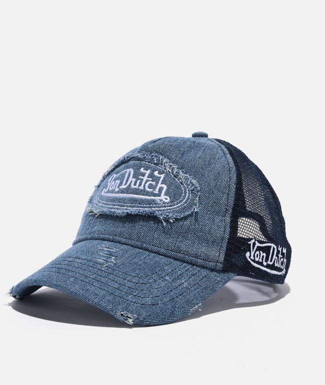 Von Dutch Railroad Navy & White Trucker Hat | Zumiez